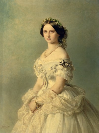 Retrato da princesa de Baden, 1856 de Franz Xaver Winterhalter